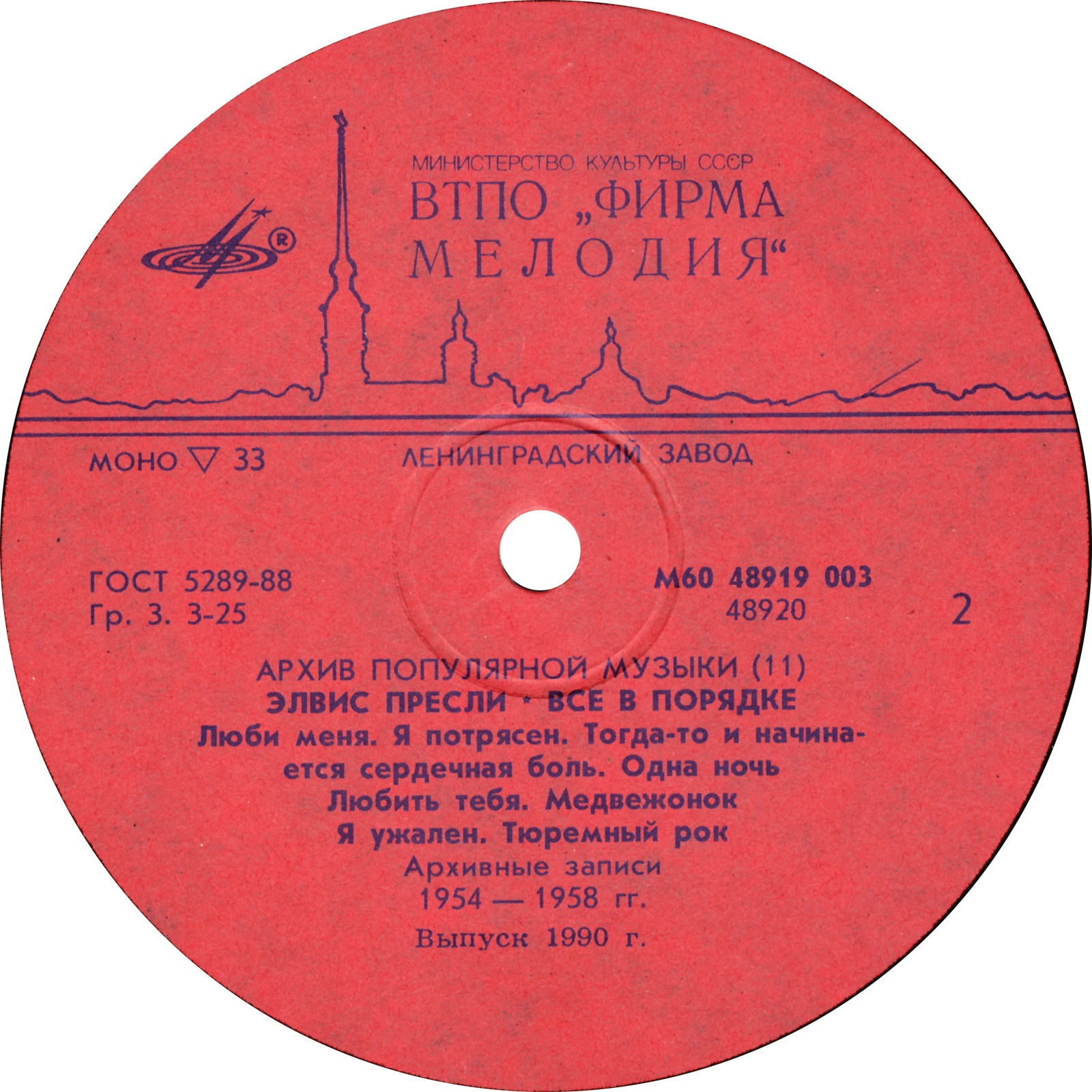 Elvis Presley  Thats Alright : LP B